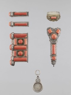 Braid ornament, braid ornament jewelry, artistic craft; braid ornament for women's dress, 19th–20th