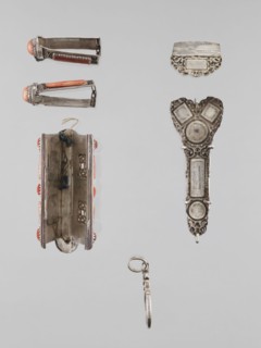 Braid ornament, braid ornament jewelry, artistic craft; women's ornament, 19th–20th century,