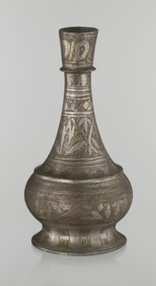 Bottle, gift, Islamic art, Arabic culture, geometric ornament, plant motifs, neck slender towards