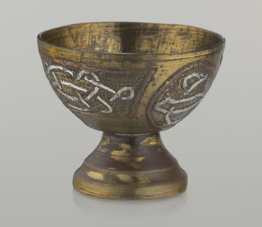 Bowl, early 20th century, Palestine, Middle East. Vessel, height 4.7 cm, diameter 5.5 cm. Islamic