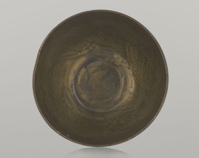 Bowl, Islamic art, Arabic, geometric motifs; decoration with braided and arabesque motifs in