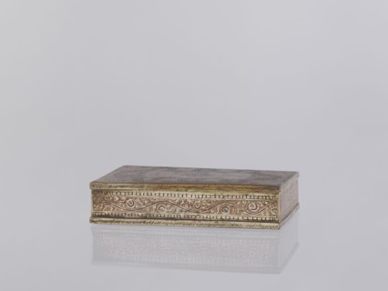 Box with lid. Indian North India. 1st half of the 20th century. Applied art; smoking