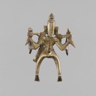 Four-Armed Divine Warrior Shiva as Khandoba?, Indian, Shaivism/Hinduism, 1st half of the 20th