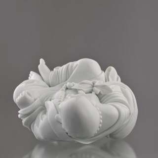 Budai Laughing Buddha, Chinese, Qing dynasty 1644–1911, 19th century, Fujian, figurine representing