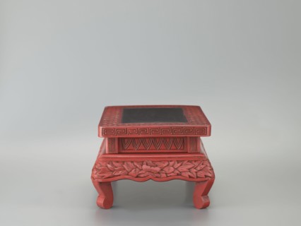 Table-shaped stand, meander ornament, plant ornament, Chinese art, Chinese culture, Ming 1368–1644,