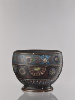Flowerpot, Shimasa; creator/workshop, Japanese; Meiji period 1868–1912, late 19th century;