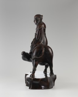 Laozi on a Buffalo, Chinese, Qing dynasty 1644–1911, 19th century. Sculpture/figurine depicting