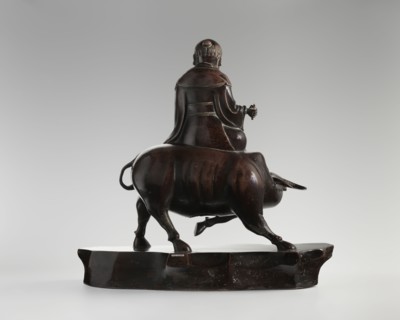Laozi on a Buffalo, Chinese; Qing dynasty 1644–1911, 19th century; sculpture, figurine depicting