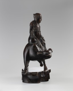 Laozi on a Buffalo, Chinese, Qing dynasty 1644–1911, 19th century. Sculpture/figurine depicting