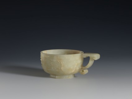 Bowl, Chinese, Qing dynasty 1644–1911, 18th century. Porcelain vessel with ruding pattern and knobs