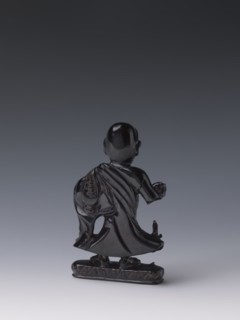 Buddhist monk, Chinese, Qing 1644–1911, 19th century, Luohan iconography, sculpture figurine,