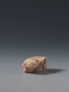 Seal stamp, maker, ; subject: hares; Chinese; medium: seal stamp sculpture; culture: Qing dynasty