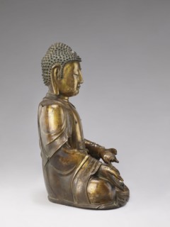 Shakyamuni Buddha, Chinese, Qing dynasty 1644–1911, 17th–18th century, Chinese Buddhism; sculpture