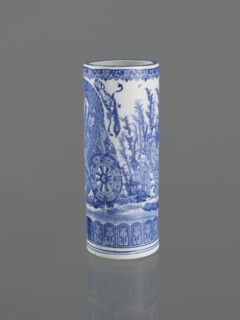 Vessel by, Narozno Eckersdorf, Japanese, 19th century, ceramics; decorative figurative vessel