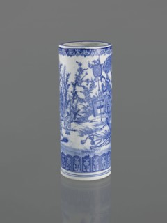 Vessel, Narozno Eckersdorf, Japanese art, Japanese, ceramics, figurative scenes, female images,