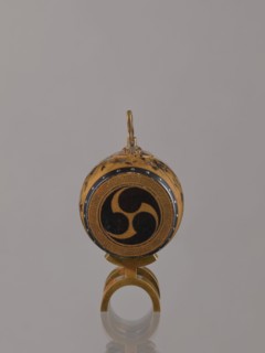 Okimono in the shape of a taiko drum, Nogawa workshop possibly, Japanese, Meiji period 1868–1912;