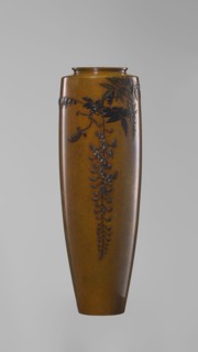 Vase, Nogawa role classification of creator, workshop; A slender miniature vase with a belly