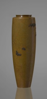 Vase, Nogawa role classification of creator, repossession Krakow — wisteria, butterflies, Japanese