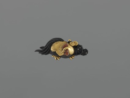 Sword hilt decoration menuki by Suiyôdô, maker Toshimasa;, noted. Japanese, Edo period 1603–1868,