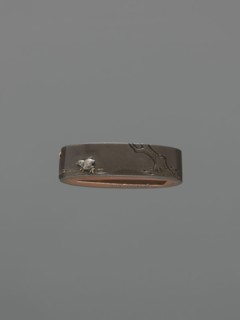 Metal collar ending a sword hilt fuchi, Suiyôdô, Toshimasa maker/craftsman, Japanese, Edo period