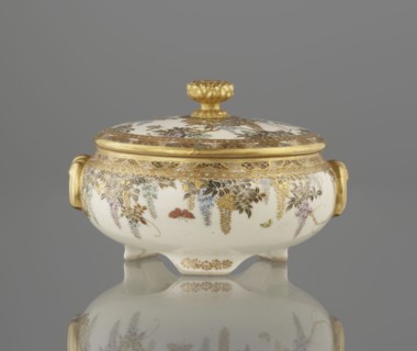Small box with a lid, Kinkôzan, Sôbei VII 1867–1927 author, Kinkôzan workshop / co-creator;
