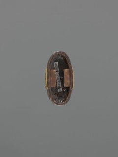 Sword hilt cap kashira, demons Oni decoration, Japanese, Edo period 1603–1868, 18th century, katana