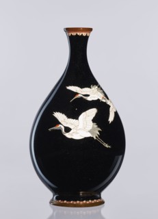 Vase, Meiji period 1868–1912, late 19th/early 20th century; Japanese cloisonné enamel; Nagoya,