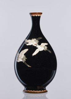 Vase, Meiji period 1868–1912, late 19th/early 20th century; Japanese cloisonné enamel; Nagoya,