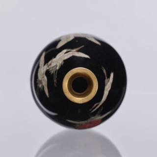 Vase, Meiji period 1868–1912, Nagoya, Japan; cloisonné enamel; decorative vessel vase depicting