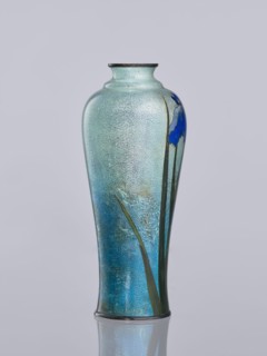Vase by Miwa, Tomisaburô fl. ca late 19th century–early 20th century. Cloisonné enamel elongated