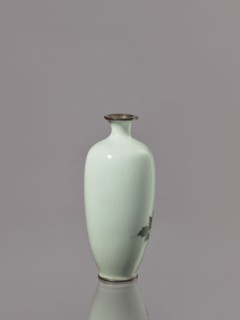 Vase, gift; repossession Kraków; Japanese; peonies; Meiji 1868–1912; cloisonné enamel; flowers
