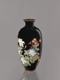 Vase, gift, chrysanthemums, roses, Japanese art, Japanese, flowers, Meiji 1868–1912, ca. 1900,