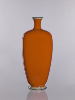 Vase, cloisonné enamel; Japanese, Nagoya; Meiji–Taisho period, ca. 1910–1920; height 24.0 cm, width