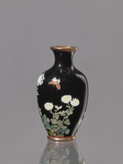 Vase with a short, flared neck, ca. 1890–1910 Meiji period, 1868–1912, Japan, Nagoya; cloisonné