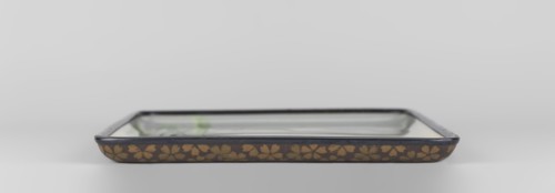 Tray, Namikawa Sôsuke 1847–1910 maker, Japanese, Meiji period ca. 1890–1900. Rectangular tray with