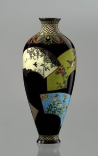 Vase, Namikawa Yasuyuki 1845–1927, enameller. Meiji period, ca. 1890–1905. Kyoto, Japan. Cloisonné