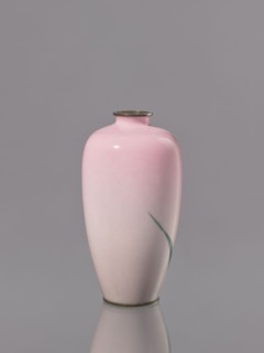 Vase, Taisho period ca. 1912–1926, Japan — Nagoya. Cloisonné enamel vessel decorated with flowers