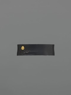 Metal collar ending a sword hilt fuchi, Kita, Takenori metalworker / personal mottoes, Mito school,