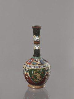 Vase, creator, gift; Japanese art; Meiji period 1868–1912, ca. 1900; Japan. Cloisonné enamel vessel