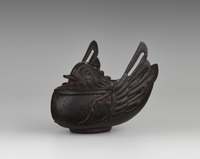 Duck incense burner, Chinese, Qing 1644–1911, 19th century, China; subject: ducks/birds with wings;
