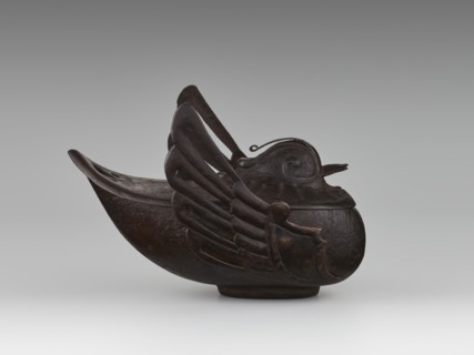 Duck incense burner, attributed to an, Chinese, Qing dynasty 1644–1911, 19th century. Ceramic