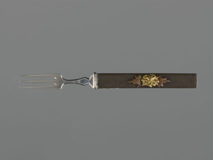 Fork with knife handle kozuka, Japanese, Edo period 1603–1868, 18th century. Melee weapon accessory