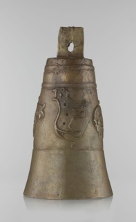 Bell, Islamic art, Persian Qajar dynasty, 1785–1925, 19th century, Iran; figurative motifs: