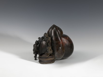 Censer kôro, figurative scenes, Japanese art, gourds, Japanese culture, Meiji 1868–1912, bronze.