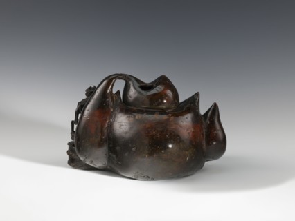 Censer kôro, figurative scenes, Japanese art, gourds, Japanese, Meiji 1868–1912, bronzes. Decorated