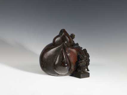 Censer kôro, figurative scenes, Japanese art, gourds, Japanese culture, Meiji 1868–1912, bronzes.