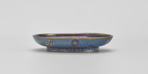 Bowl, gift; Chinese, Qing 1644–1911; cloisonné enamel; 18th century, China; vessel, diameter 9.3 cm