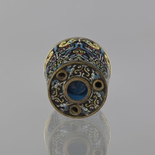 Sawdust container, Paderewski, Ignacy Jan 1860-1941, Chinese, Qing dynasty 1644–1911, cloisonné