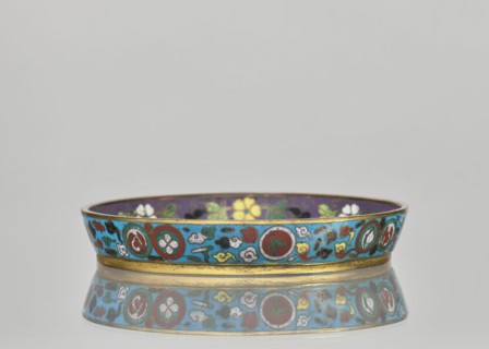 Plate., Gift; Paderewski, Ignacy Jan 1860–1941. Chinese; Qing dynasty 1644–1911. Cloisonné enamel