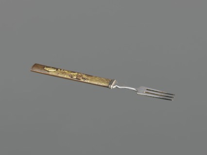 Fork with knife handle kozuka, Japanese, Edo period 1603–1868, 18th century, kozuka for katana,